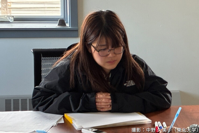 インタビュー中の様子