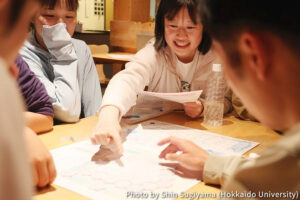 We played an Arctic board game.