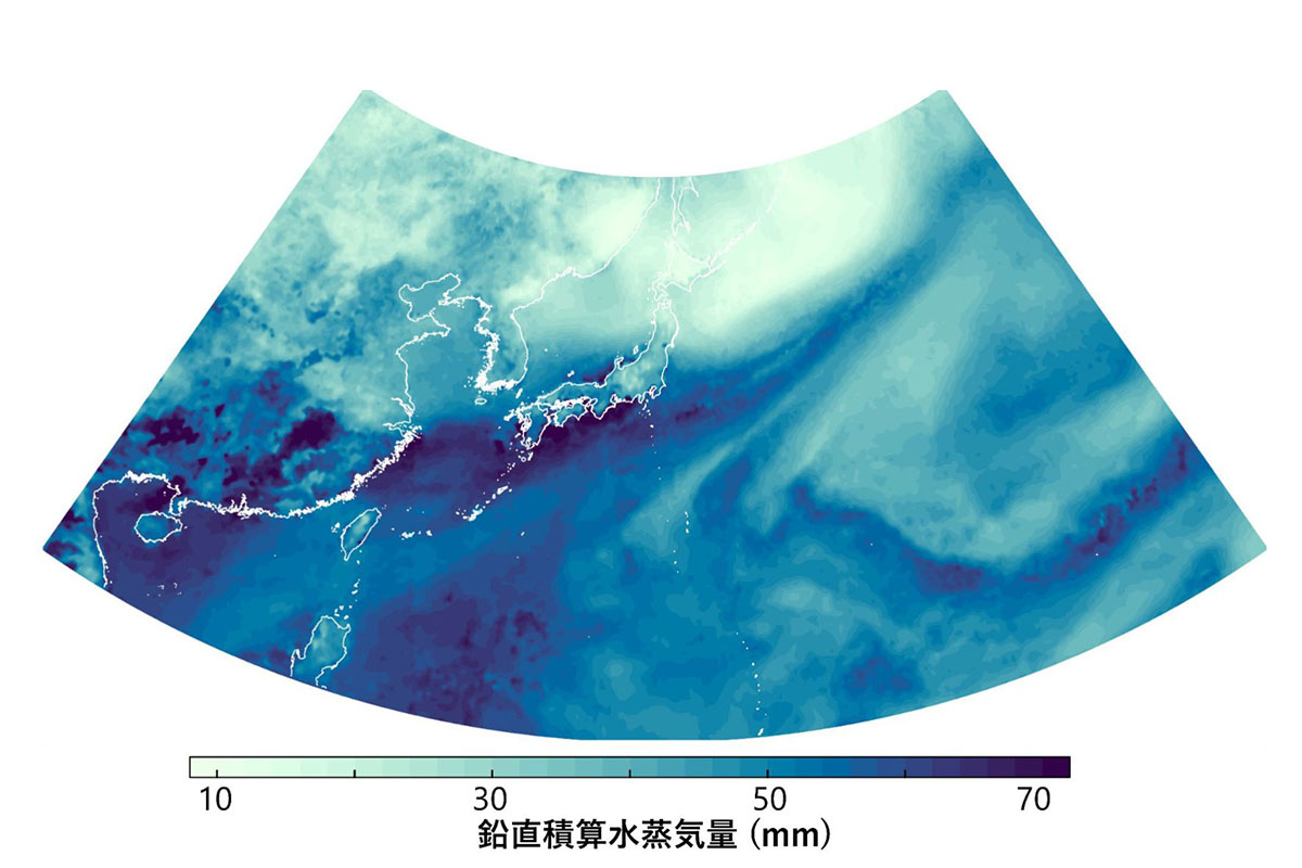 Increased water vapor transports of atmospheric rivers around Japan (in Japanese)